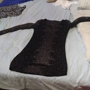 Black gold sweater